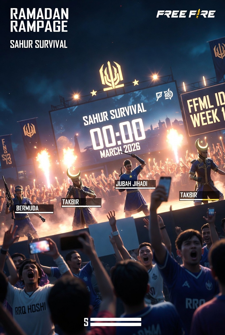 Garena Free Fire Patch OB46 “Ramadan Rampage” Rilis: Mode Sahur Survival & Skin Takbir Gratis – FFML ID S13 Week 1 RRQ Hoshi Juara Chicken Dinner!