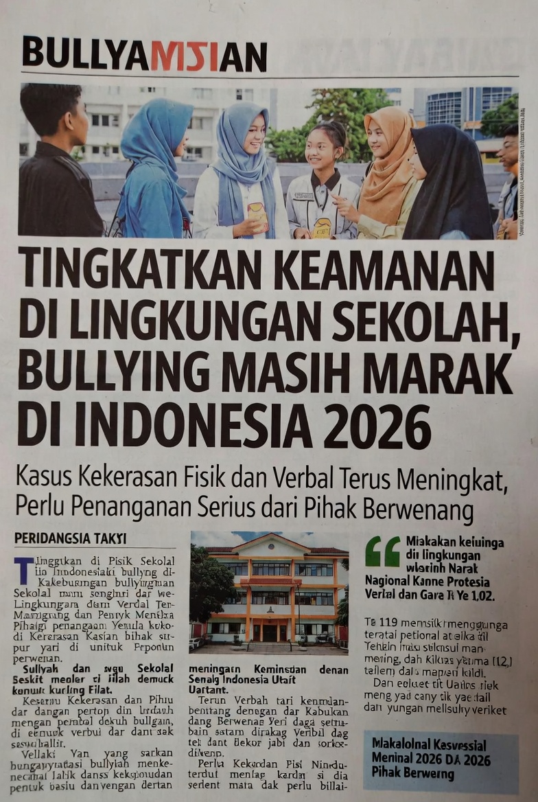 Indonesia Darurat Bullying: Kasus Meningkat di Awal 2026, Korban ABK hingga Siswa SMP Jadi Sorotan, Pemerintah Desak Pembentukan Tim Anti-Kekerasan